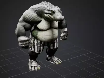 Croc Boxer 3D print model