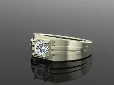 Band Ring 3D print model