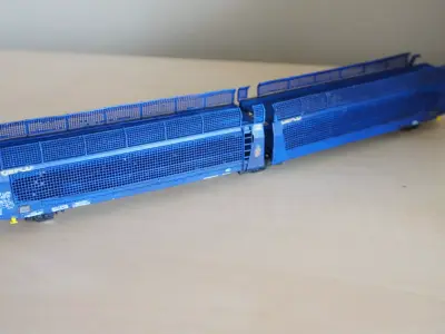 Pre supported H0 1-87 scale Laeks TA 370 GEFCO freight car 3D print model