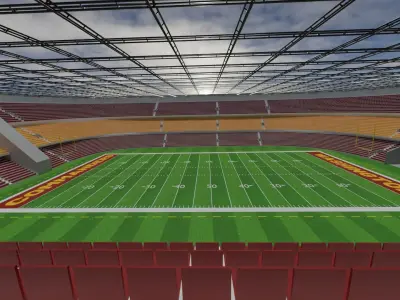 Washington Commanders - American Football Stadium Low-poly 3D model