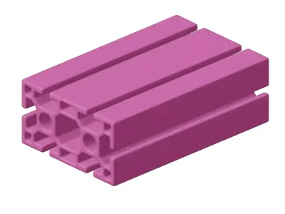 Plastic Industrial Aluminium Profile Toy 3D model