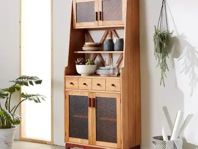 Avellio solid wood multipurpose console 3D model