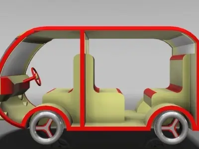 Public Service Vehicle Concept Free 3D model