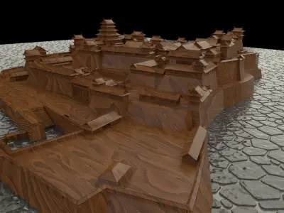Chinese castle 3D model