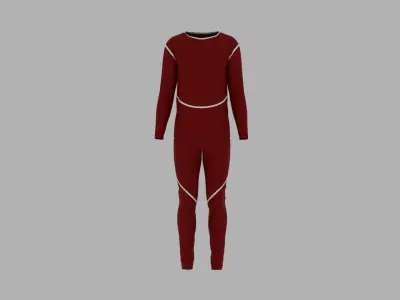 Sport Suit Low-poly 3D model