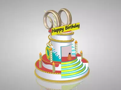 Birthday Cake 3D print model