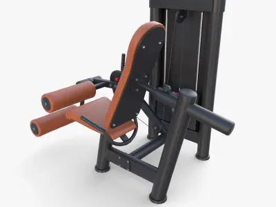Leg curling machine 3D model