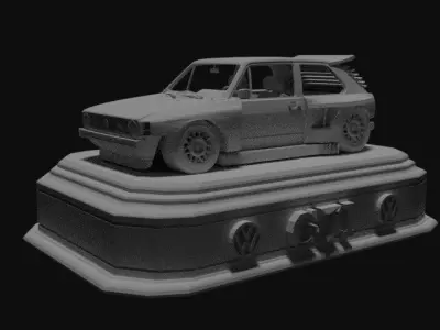 mini tuning golf gti model 3D print model