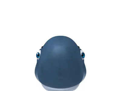 Whale head 3D model