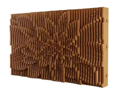 Parametric  Wooden Wall Decor - 01 -CNC files for cutting 3D model