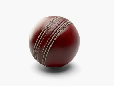 Cricket Ball Red 3D model