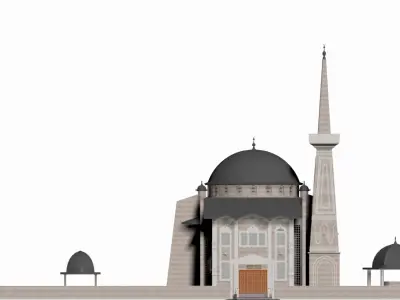 mosque  3d 3D model