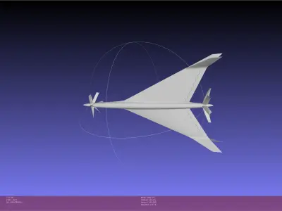 Symmetric Split Winglet Speeddrone Concept 3D print model