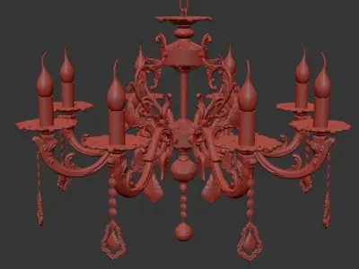 Chandelier Falcone E 1 1 8 600 CG 3D model