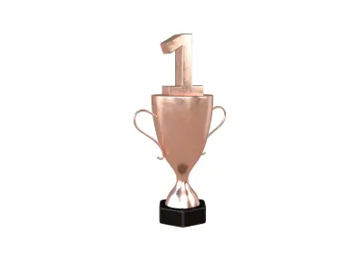 Trophy v4 003 Low-poly 3D model