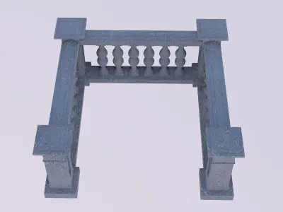 Modern Balustrade Styles 3D 3D model