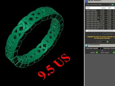 Luxury Men Rings Designs 6MR011 3D print model