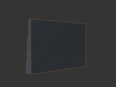Weathered Travertine Wall Mesh 3D model