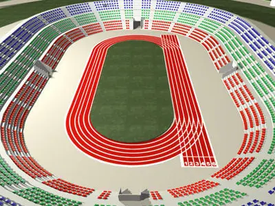 Athletic Stadium 3D model