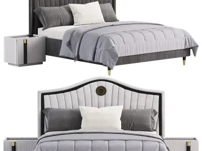 Soteldo Modern bed by Evgor luxury 3D model