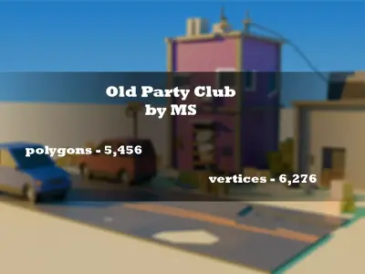 Old Party Club Free low-poly 3D model