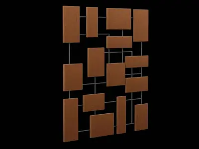 Geometrical Furniture Design Low-poly 3D model 5