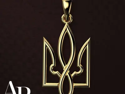 Ukrainian Trident 3D print model buy