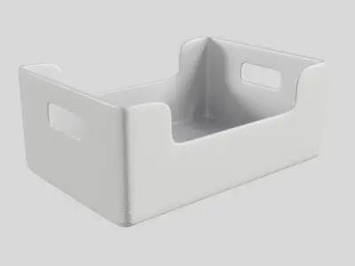 Plastic and Acrylic box Free 3D model
