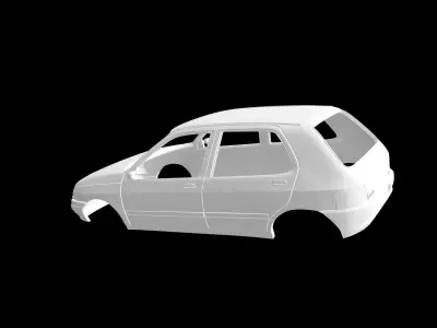 Renault clio 5doors 3D print model