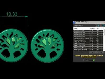 Jewelry Earring Tree Shape 3D print model