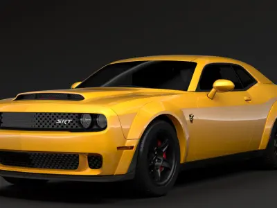 Hennessy Dodge Challenger SRT Demon 2020 3D model