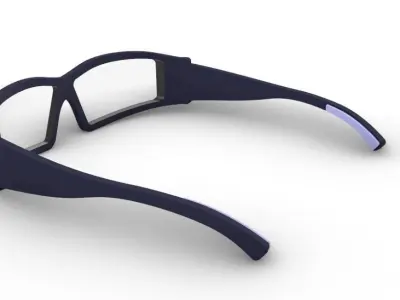 Occhiali pair of glasses Free 3D model