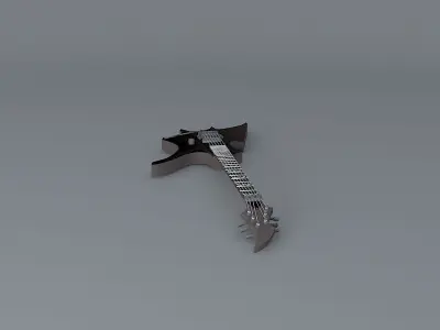 Ed Roman Rockinbat guitar Free 3D model