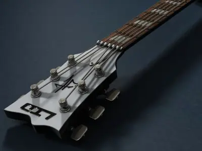James Hetfield truckster guitar 3D model