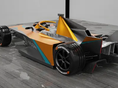 McLaren Formula E car 3D model