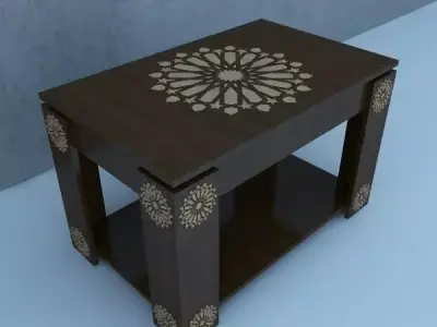 Traditional  Moroccan Table  3D model