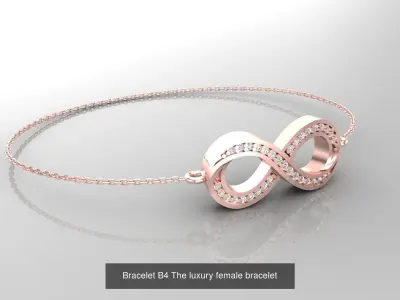 C5 The luxury female bracelet 3D Model Pack