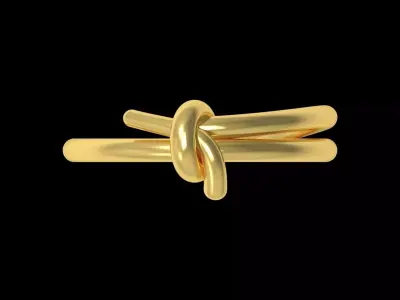 stl 3dm gold ring knot design model gr0146 3D print model