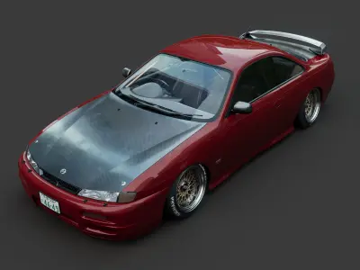 NIssan silvia s14 3D model buy
