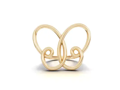 Minimal Abstract Ring 21 3D print model