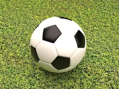 soccer ball Low-poly 3D model