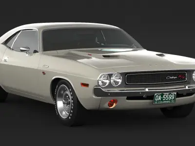 1970 Dodge Challenger RT 3D model
