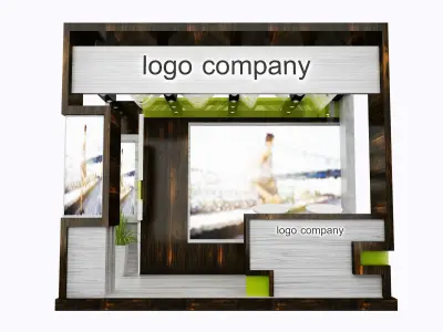  Booth Exhibition Stand a1  3D model