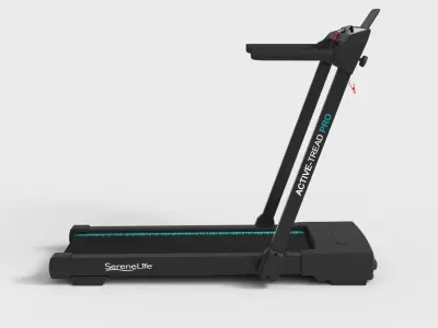 FOLDABLE MOTORIZED TREADMILL Low-poly 3D model
