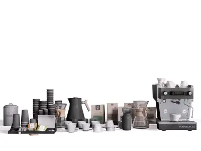 Set for Coffee Shop 3D model