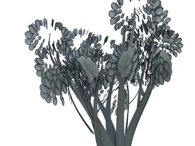 Cartoon tree S2Cv2 3D model