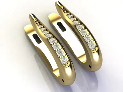 Classic Earrings 3D print model