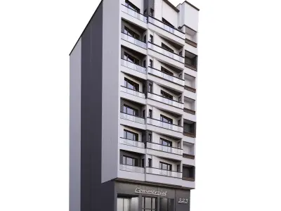 Building2 apartment building 3D model
