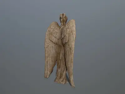 greek statue Low-poly 3D model