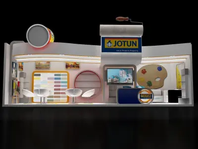 Booth Exhibition Stand a235 3D model